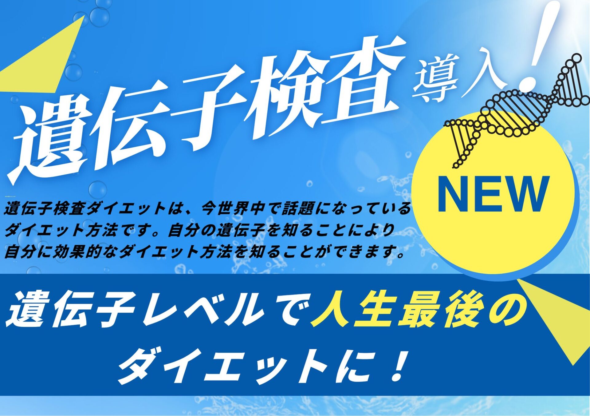 遺伝子検査導入