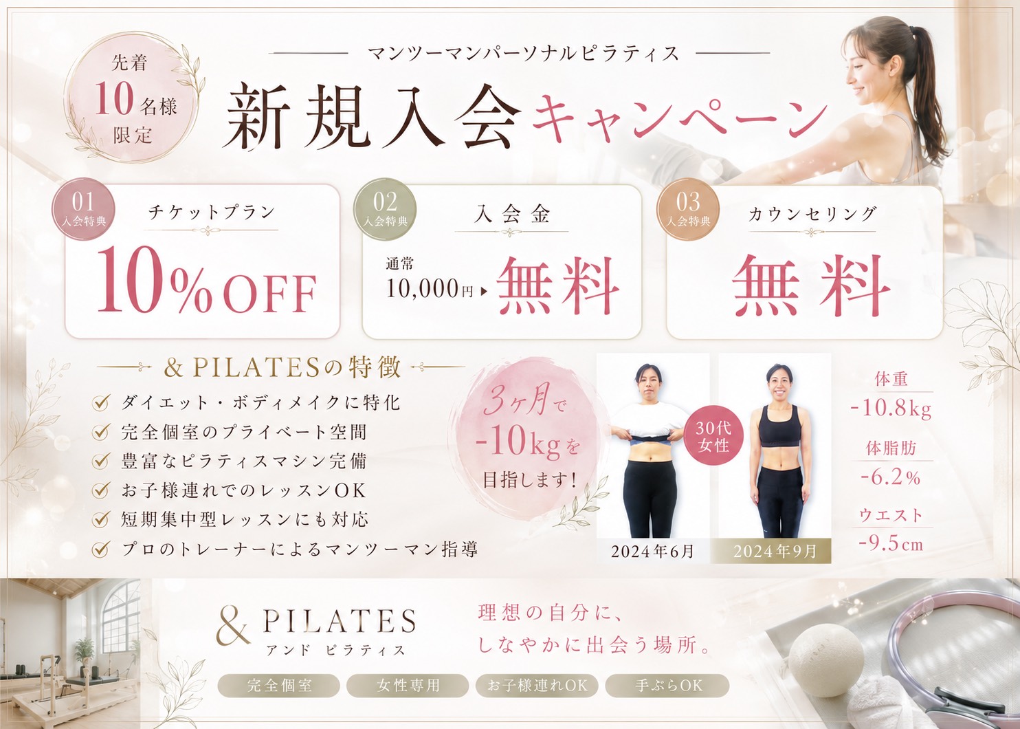 カウンセリング・入会金無料キャンペーン